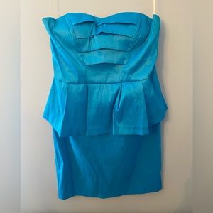 Suzy Sheir Blue Dress